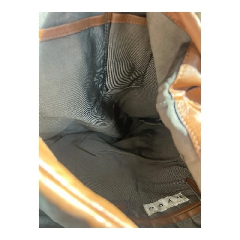 Hype Tan Leather Hobo Bag